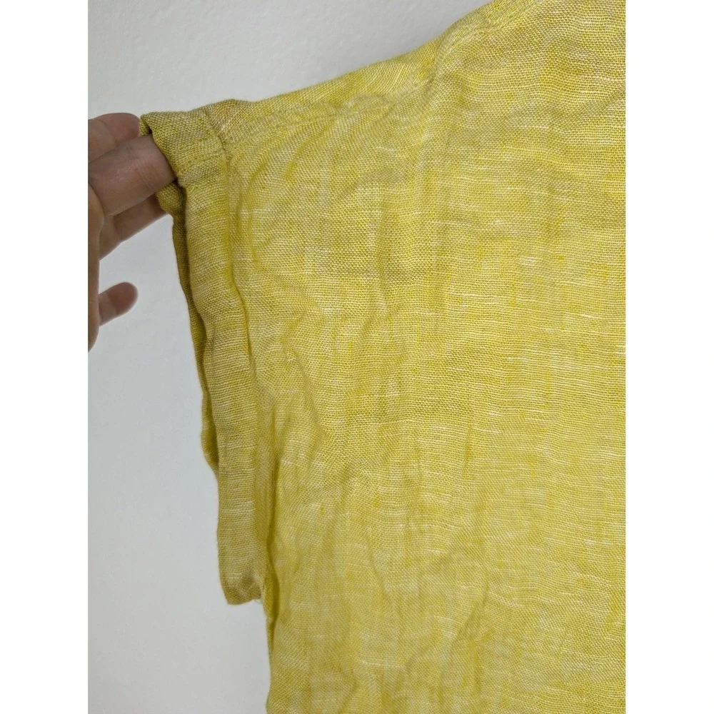 C&C California Shirt Womens Medium Linen Button Up Lightweight Summer Blouse 438 - Picture 5 of 8